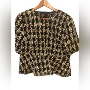 Zara tweed top
